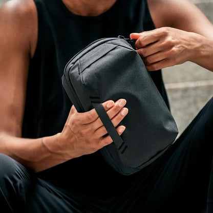 Peak Design Tech Pouch, Coyote, Electronics Organizer for Travel or Everyday Carry, Origami-Style Storage, Cable Pass-Through, Weatherproof, Gear Carry Bag for Men and Women