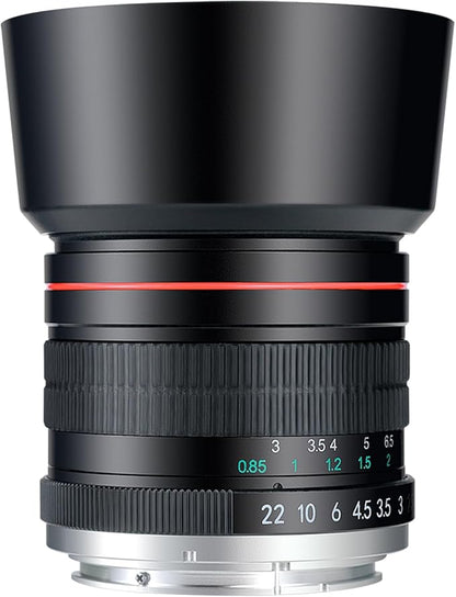 85mm f1.8 Portrait Lens EF/EF-S Mount Camera Lenses for Canon EOS Rebel T8i/T7i/T7/T6i/T5/T3i/T3/T2i/XSi/XS/SL3/SL2/T100/5D Mark IV/6D II/7D 90D 80D 70D 60D 50D 650D 600D 750D 700D 550D 7D II