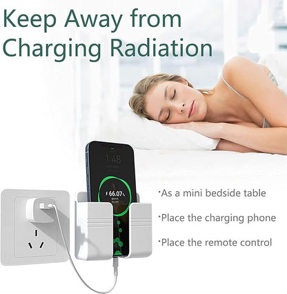 CEI&BPY Wall Mount Phone Holder, Phone Stand with Self Adhesive. Phone Holder for Charging and RV for iPhone and Android (1Pc,Grey)