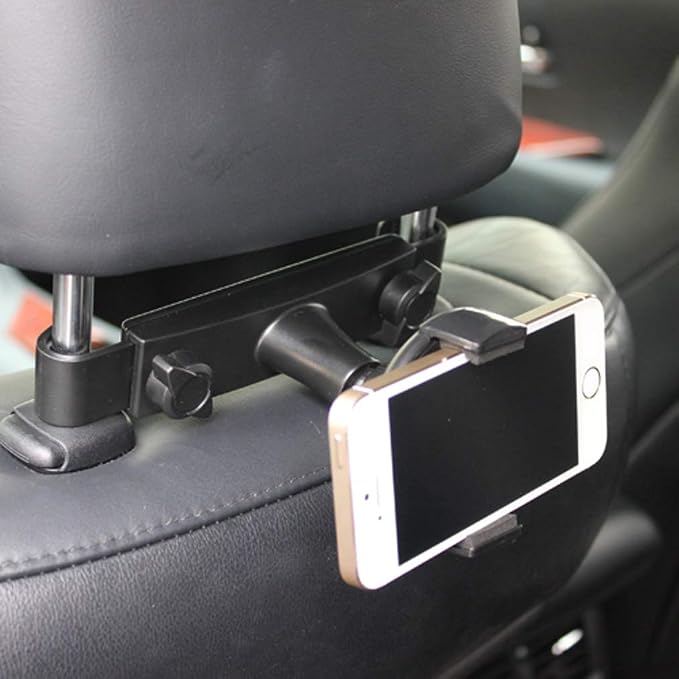 Holder Car Headrest Mount for Compatible with Samsung Galaxy S24/S23/S22/S21/S20/FE/Plus/Ultra Phones - Seat Back Cradle Swivel Dock