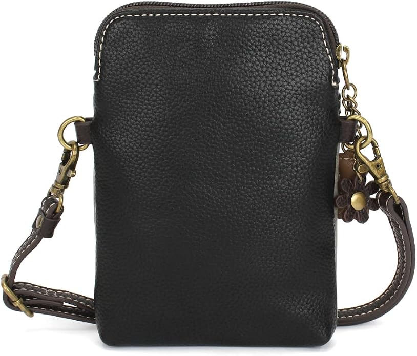 CHALA Dog Collection Cell Phone Crossbody Purse-Women PU Leather/Canvas Multicolor Handbag with Adjustable Strap