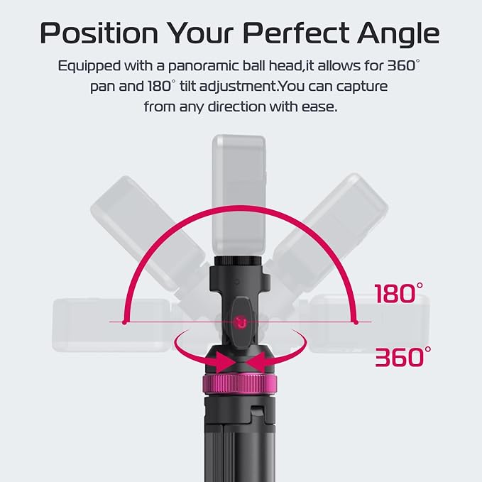 ULANZI MT-89 Extendable Tripod Aluminum, 82" Portable Adjustable Light Stand with 1/4" Screw Quick Release, Camera Phone Tripod for Camera Video Light Smartphone, Lightweight for Travel,Up Load 2.2LBS