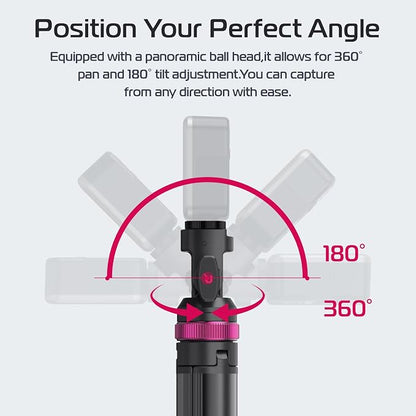 ULANZI MT-89 Extendable Tripod Aluminum, 82" Portable Adjustable Light Stand with 1/4" Screw Quick Release, Camera Phone Tripod for Camera Video Light Smartphone, Lightweight for Travel,Up Load 2.2LBS