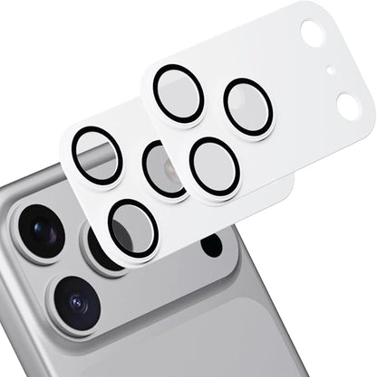 for iPhone 17 Pro Max Camera Lens Protector, 2 Pack |Aerospace-Grade Aluminium with [ Automotive-Grade Spray Paint Craft ] | Anti-Glare Sapphire Glass | Colour-Matched Finish White