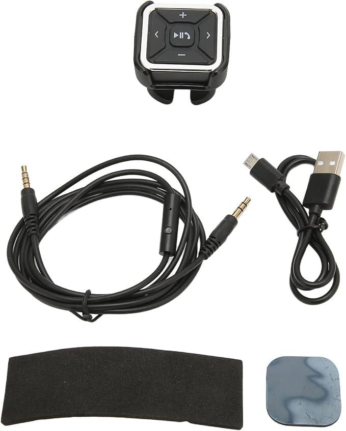 Bluetooth Audio Adapter, Bike Motorcycle Car Bluetooth Remote Controller Steering Wheel Media, IPX4 Waterproof, for OS X, for Android