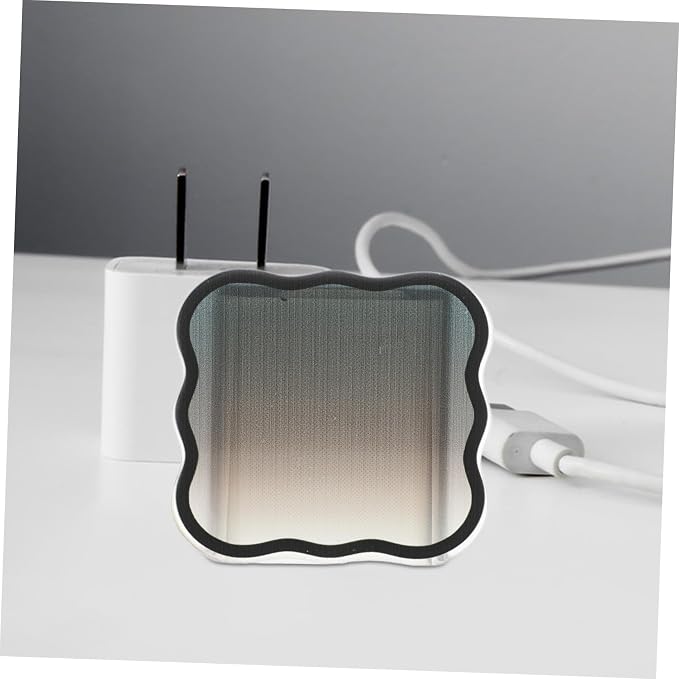 Angoily Cute Charger Cover Fast Charging Decor for Phone Charger Protective Sleeve Black