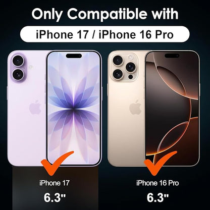 2 Pack for iPhone 16 Pro Privacy Screen Protector, Anti Spy 9H Hardness Privacy Tempered Glass with Easy Installation Tool, Anti Scratch, Auto Dust Removal, Drop Resistance