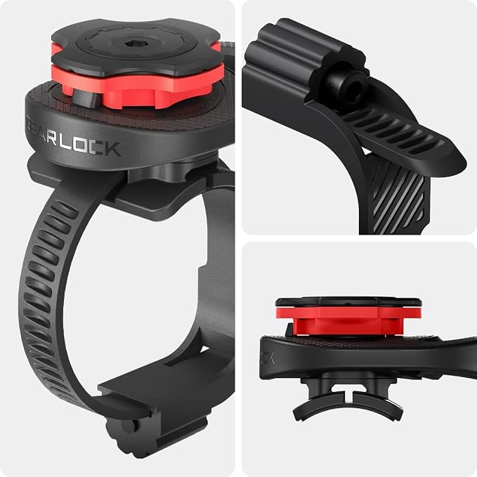 Spigen Life Gearlock Bike Phone Mount/Bike Phone Holder with Universal Adapter for Motorcycle, Classic, Electric, Scooter and Mountain Bike - Compatible with Most Phones