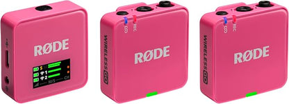 RØDE Wireless GO (Gen 3) – Compact Wireless Mic – Pristine Audio, 32-bit Float Recording, Automatic Level Control, for Phones, Cameras and Computers (Pink)