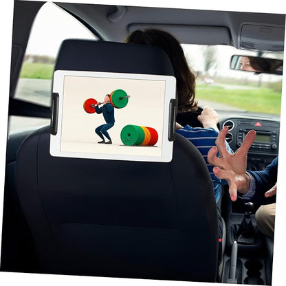 Angoily Adjustable Tablet Holder Phone Mount for Backseat Compatible with Tablets and Phones Rotation Easy Install for Travel