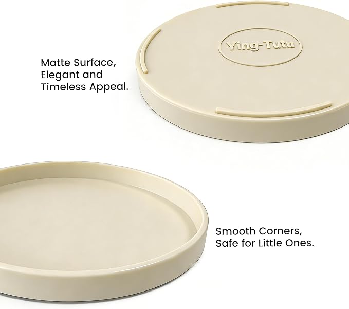 2 Pack 10" Bathroom and Vanity Tray, ABS Bathroom Counter Organizer, Coffee Table Decor for Perfume, Candles, Keys &More. Kitchen Countertop Organizer, Decorative Tray Soap Holder, Yellow