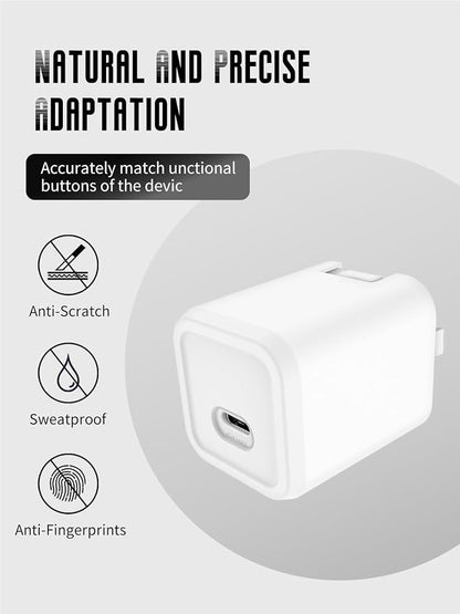 Case for Mophie 45W 1-Port USB-C Charger, Kids-Friendly Soft Silicone Protective Cover, Shockproof, Waterproof (White)