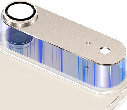 Camera Lens Protector for iPhone Air (iPhone 17 Air) Camera Lens Protector [Strong Adsorption] [Not Easy to Break] Metal Tempered Glass Rear Camera Screen Cover - Light Gold