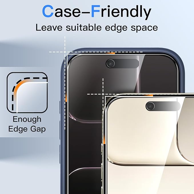 JETech Privacy Screen Protector for iPhone Air with Camera Lens Protector, Anti-Spy Tempered Glass Film, Easy Installation Tool, 6.5-Inch Display, 2-Pack Each
