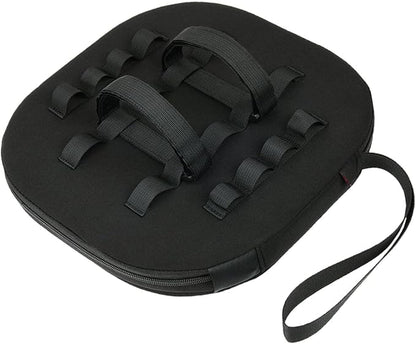 Pool Speaker Float with Straps Cup Holder Serving Tray Accessories Rafts Waterproof Phone Holder for Summer Bathtub Beach Garden, Black 19x19x4.5cm