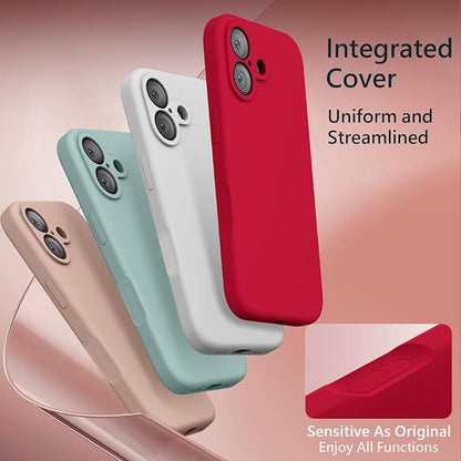 FireNova Magnetic for iPhone 17 Case, Compatible with MagSafe, [Integrated Silicone Camera Control Button] [Camera Protection] Anti-Scratch Microfiber Lining Phone Case, 6.3", Deep Red