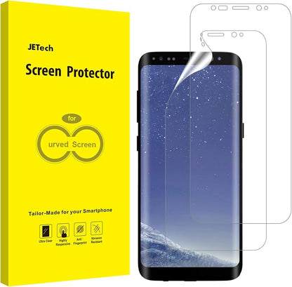 JETech Screen Protector for Samsung Galaxy S8, 2-Pack | Self-Healing TPU Film, HD Clear, Anti-Scratch Protection, Bubble-Free Installation