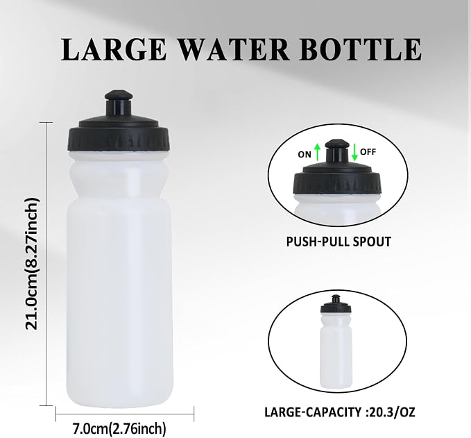 Running Belt with Water Bottle Holder,Large Fanny Pack for Men Women Girls Boys Kids Phone Pouch,Waist Bag Fit Hydration Hiking Runner Workout GYM Sport Travel Walking Slim Flat Bum Bag,Black