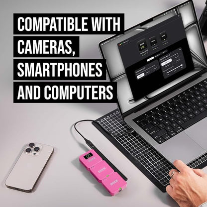 RØDE Wireless GO (Gen 3) – Compact Wireless Mic – Pristine Audio, 32-bit Float Recording, Automatic Level Control, for Phones, Cameras and Computers (Pink)