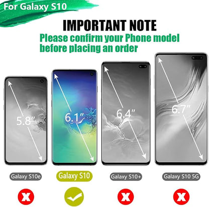 Battery Case for Samsung Galaxy S10, 6000mAh Rechargeable Extended Battery Charging Charger Case, Adds 150% Extra Juice, NOT for S10 5G (6.1 Inches) Black