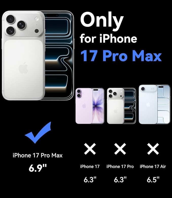 imluckies for iPhone 17 Pro Max Camera Lens Protector Glitter, [ALL Metal] Tempered Glass Shiny Diamond Camera Cover Plate Sparkle Screen Protection, 9H Anti-Scratch & Easy Install, Bling Sliver