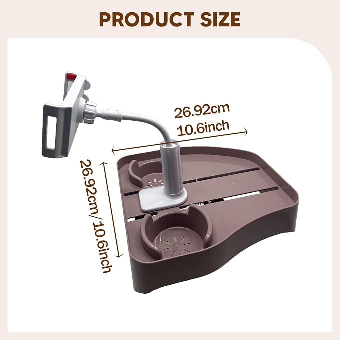 MYCENSE Hot Tub Tray Phone Stand, Waterproof Adjustable Hot Tub Accessories with Cup Holder, Serving Tray for Park, Camping Yard