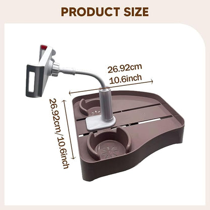 MYCENSE Hot Tub Tray Phone Stand, Waterproof Adjustable Hot Tub Accessories with Cup Holder, Serving Tray for Park, Camping Yard