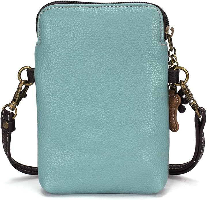 CHALA Dog Collection Cell Phone Crossbody Purse-Women PU Leather/Canvas Multicolor Handbag with Adjustable Strap