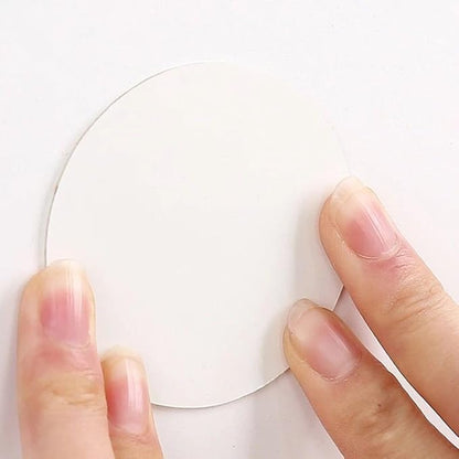 4 Mounting Tabs 3.54 inches Diameter Adhesive Pads Double Sided Foam Tape Round Self-Adhesive Tab for Dashboard Toys, Windshield, GPS, Tiles, Walls