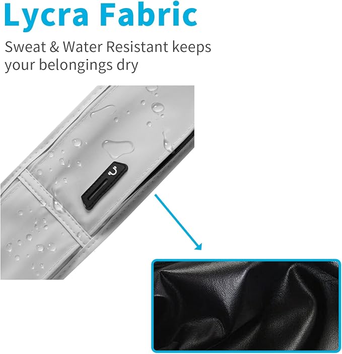 Running Hydration Belt with Water Bottle Holder, Phone Storage (Grey)