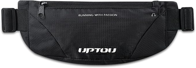 Fanny Pack for Men Women,waterproof Waist Bag Packs with Adjustable Strap, Slim Running Phone Holder Belt bag money belt for travel,Hiking,Workout,Running Gear Accessories（Black）