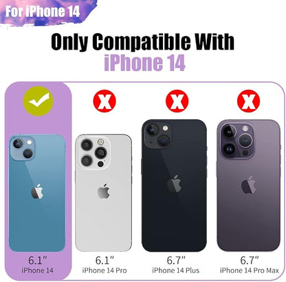 Sitong Battery Case for iPhone 14, 5000mAh Rechargeable Extended Battery Charging/Charger Case, Add 100% Extra Juice (6.1 inch) Black