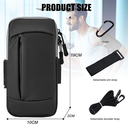 Phone Holder for Running Armband Cell Phone Purse Crossbody for Women Men Kids,iPhone 17 16 16e 15 14 13 12 11 Pro Max Xs Xr X Plus Air SE Mini Galaxy Ultra Edge S26 S25 S24 Note Bag Arm Band
