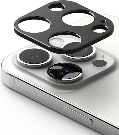 Ringke Camera Styling [Make the Phone Look Better] Compatible with iPhone 15 Pro Max Camera Lens Protector and iPhone 15 Pro Camera Lens Protector, Protective Stylish Aluminum Frame - Black