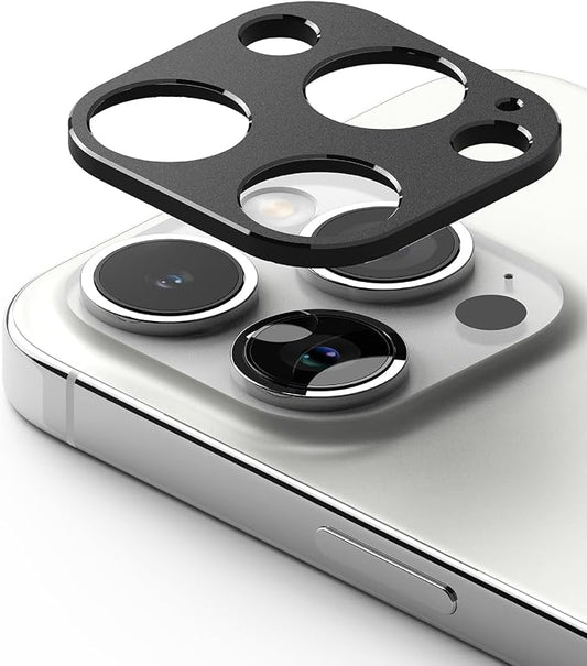 Ringke Camera Styling [Make the Phone Look Better] Compatible with iPhone 15 Pro Max Camera Lens Protector and iPhone 15 Pro Camera Lens Protector, Protective Stylish Aluminum Frame - Black