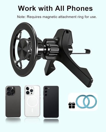 Car Phone Holder for Magsafe N52 Super Magnets Air Vent Phone Car Mount for iPhone 17 Pro Max 16 15 14 13 12 Air Plus