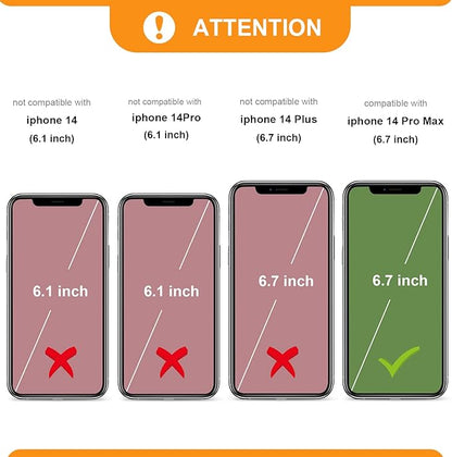 Bocasal Crossbody Wallet Case for iPhone 14 Pro Max, RFID Blocking PU Leather Zipper Handbag Purse Flip Cover, Kickstand Folio Case with Card Slots Holder Wrist Strap Lanyard 5G 6.7 Inch (Mint Green)
