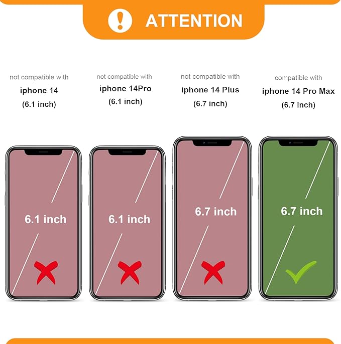 Bocasal RFID Blocking Wallet Pu Leather Flip Folio Case for iPhone 14 Pro Max, 6.7 Inch 5G Crossbody Zipper Purse Case, Card Holder With Kickstand & Detachable Wrist Strap (Black)