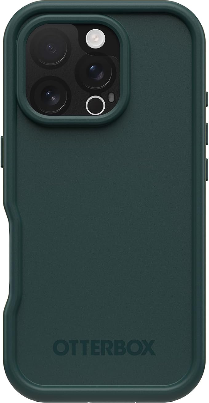 OtterBox iPhone 16 Pro FRĒ Series Waterproof Case with MagSafe (Designed by LifeProof) - Sagebrush Green, Waterproof, 60% Recycled Plastic, Sleek and Stylish