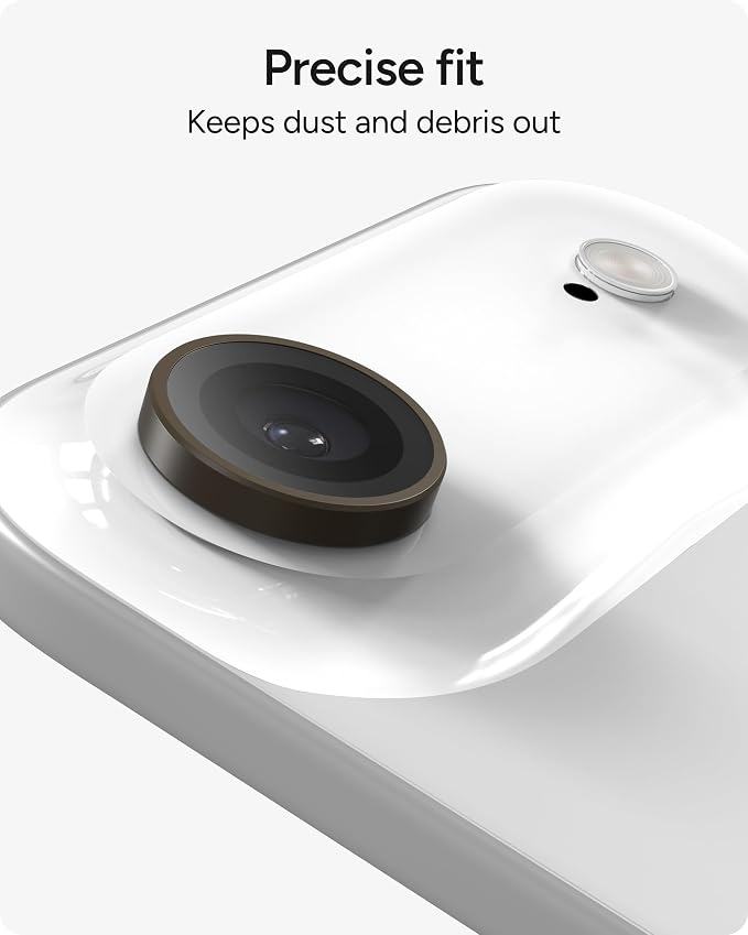 ZAGG iPhone Camera Lens Protector for iPhone Air - Beige Sandstone, Camera Ring, Maximum Impact & Scratch Protection, Anti-Reflective Technology, Smudge-Resistant, Precise Fit, Glass Elite