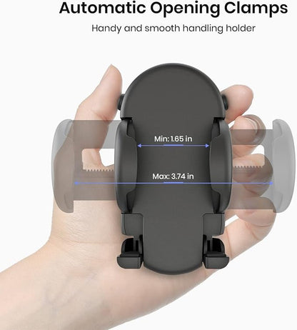 MiiKARE Gym Phone Holder - Magnetic, 360 Rotating, Home & Gym Essentials for All, Black