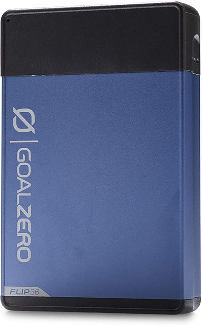 Goal Zero Flip 36 Portable Phone Charger, 10,050mAh/36Wh External Power Bank - Blue