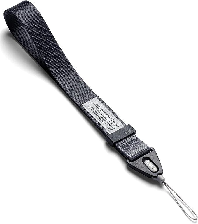 Ringke Hand Strap [Adjustable Wristlet Lanyard with Sturdy String] [One-Touch Buckle] for Phone Case, Camera, Keys, USB Flash Drive, and ID Badge - Graphite