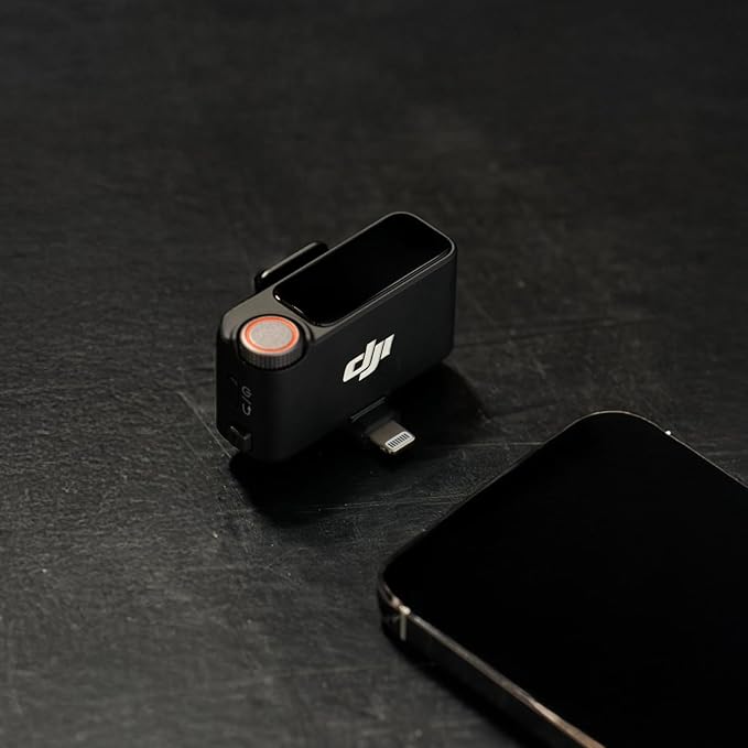 DJI Mic 3 Receiver, Wireless Mini Microphone for iPhone/Camera/Android, Lightweight & Intuitive, Lavalier Microphone, 32-bit Float, Integrated Timecode, Vlog, Interview, Streaming