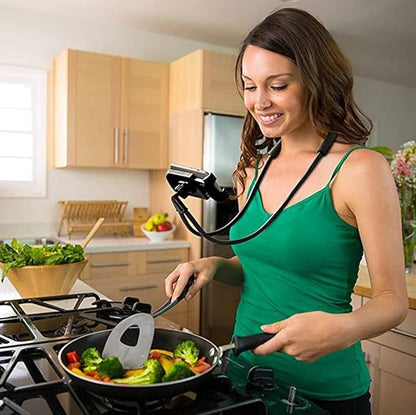 Lazy Cell Phone Holder, Universal Cell Phone Holder for Smart Mobile Phone,Hanging on Neck Cell Phone Mount Holder ,Hands-Free Mobile Phone Holder on Bed/Tableb, 27.6'' Length for 4.7''-6.7'' Size