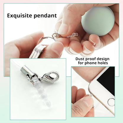 Macaron Phone Screen Cleaner,2024 New Macaron Mobile Phone Screen Cleaning Ball, Mobile Phone Screen Wipe Pendant (4 Pcs)