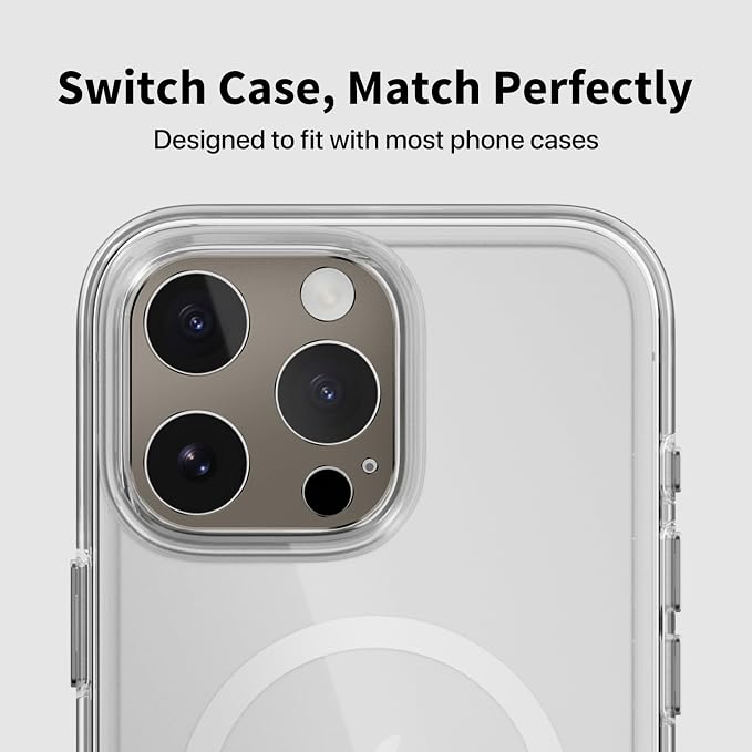 SWITCHEASY LenShield Aluminum Alloy Camera Lens Protector for 2024 iPhone 16 6.1", 16 Plus 6.7" - Black