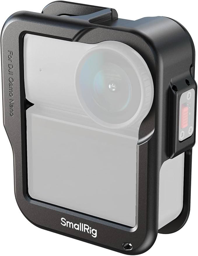 SmallRig Full Cage for DJI Osmo Nano, Aluminum Case Protective Frame Mount, One-Touch Unlocks Expansion Housing Shell for OSMO Nano, with Cold Shoe and 1/4"-20 Threaded Holes