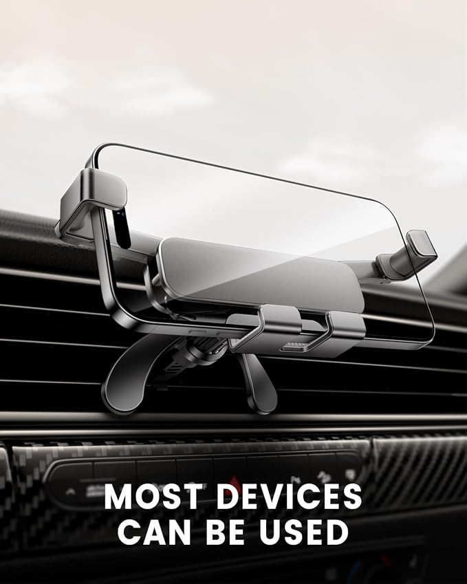 Delobon Car Phone Holder Mount [Designed for Foldable Phones] for Samsung Galaxy Z Fold 7 6 5 4 3 2 S25 Ultra Pixel 9 10 Pro Fold iPhone 16 15 14