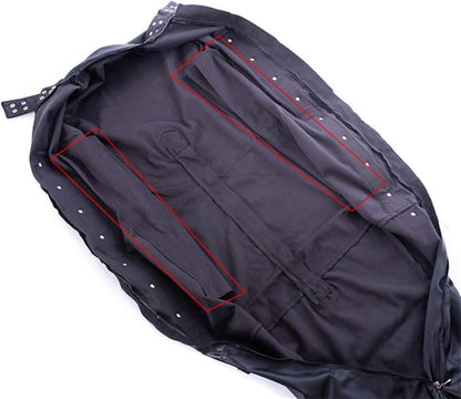Leather Sports Armor Fully Coated Bag with Sleeping Bag Arm Sleeves,Fully Enclosed Mummy,Skinny Leather Mermaid for Men/Women